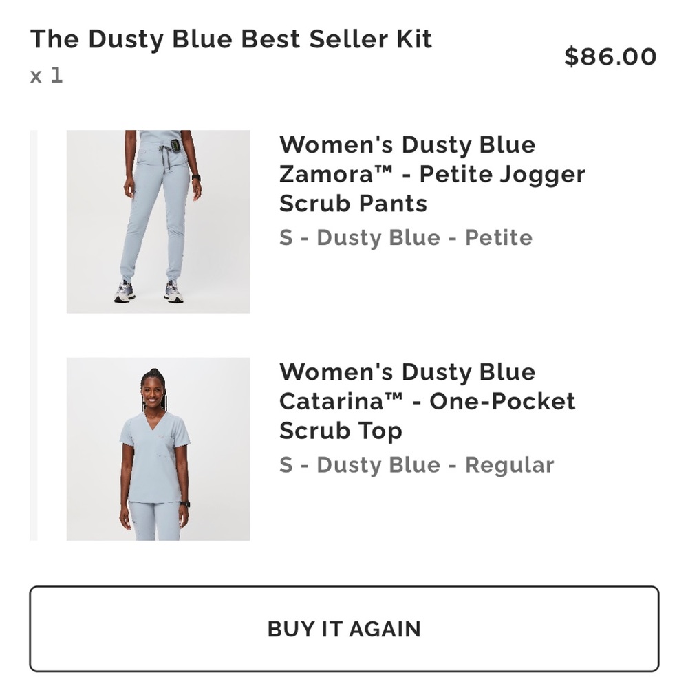 BRAND-NEW FIGS dusty blue